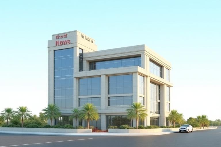 Photo of the Bharat News Network corporate office building.